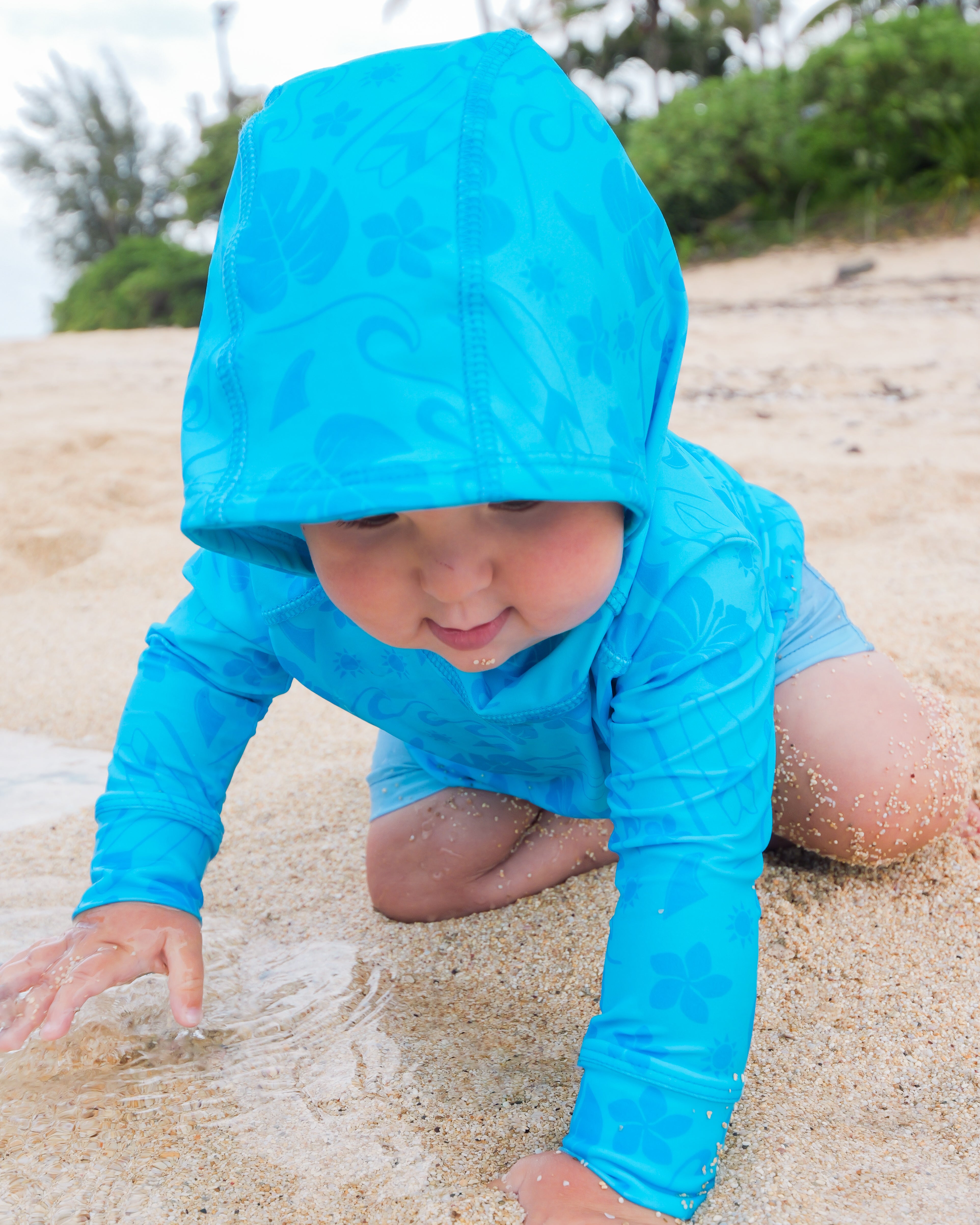 KOLOHE KEIKI RASH GUARD | BABY & KIDS | Summertime Swell (Coco Moon Hawaii Collaboration)