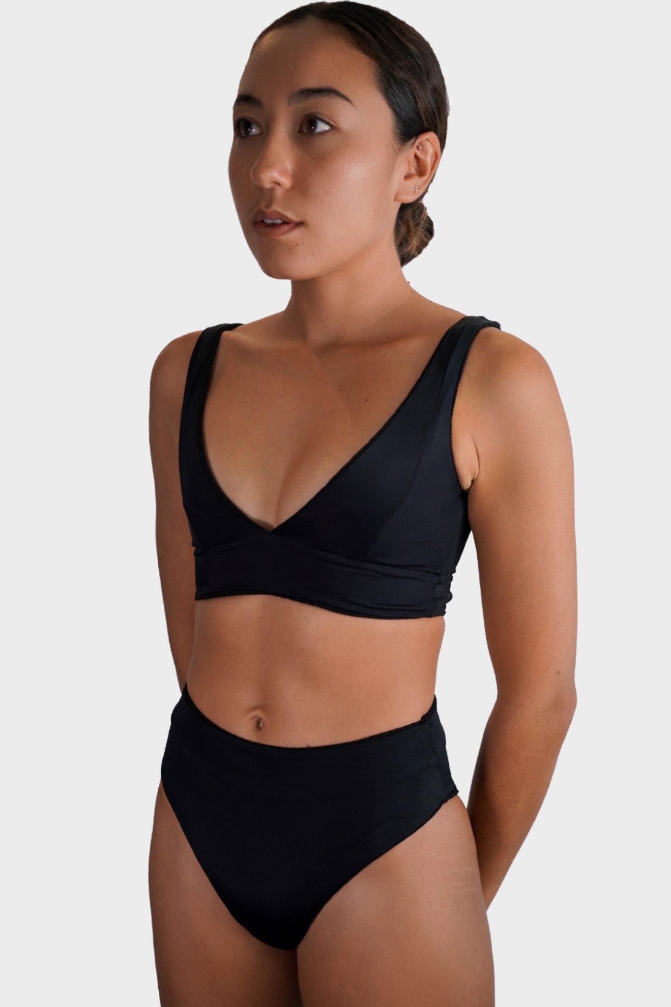 HOKU BOTTOMS | Classic Black x Ribbed Black | *FINAL SALE*