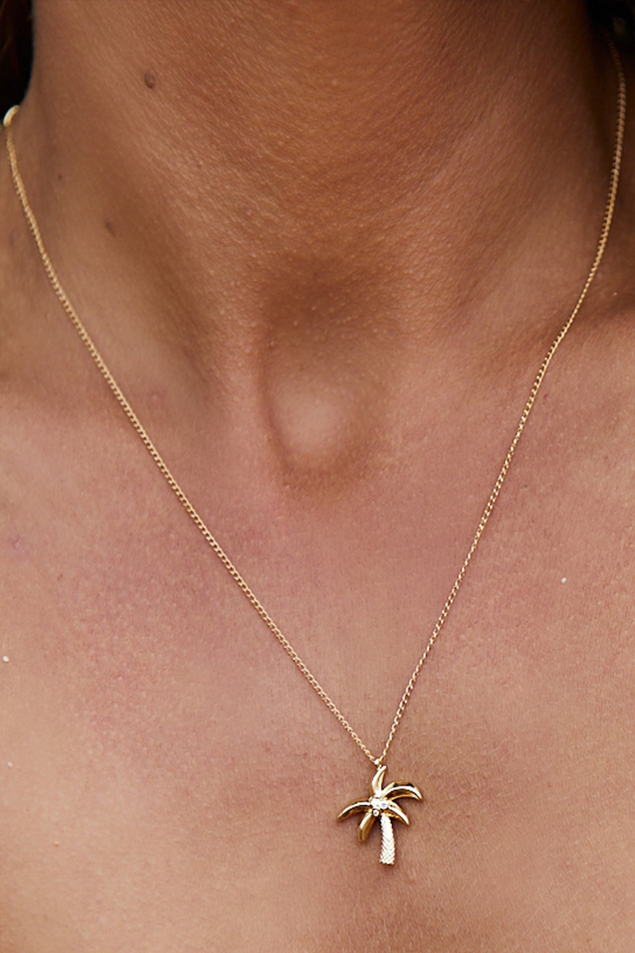 Palm Tree | 14K Gold Necklace
