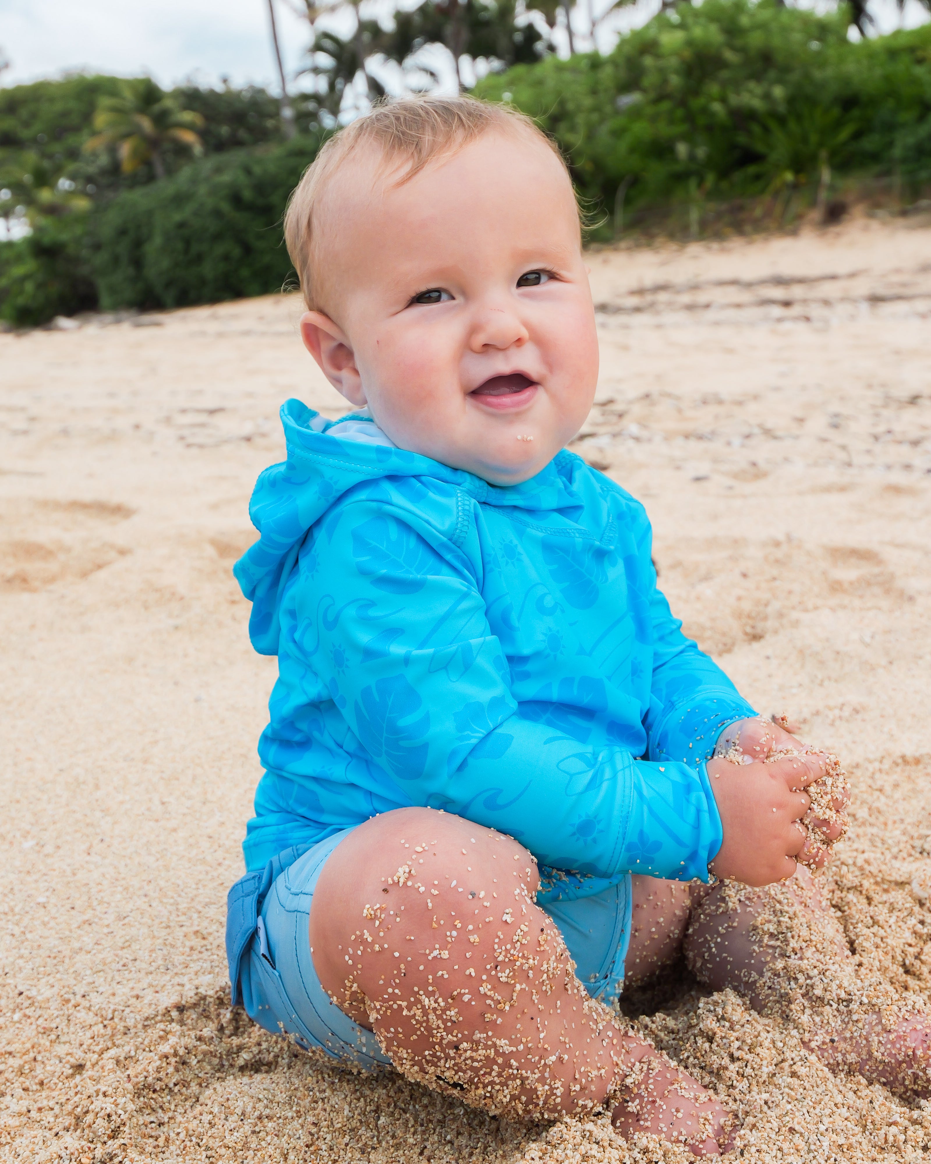 KOLOHE KEIKI RASH GUARD | BABY & KIDS | Summertime Swell (Coco Moon Hawaii Collaboration)