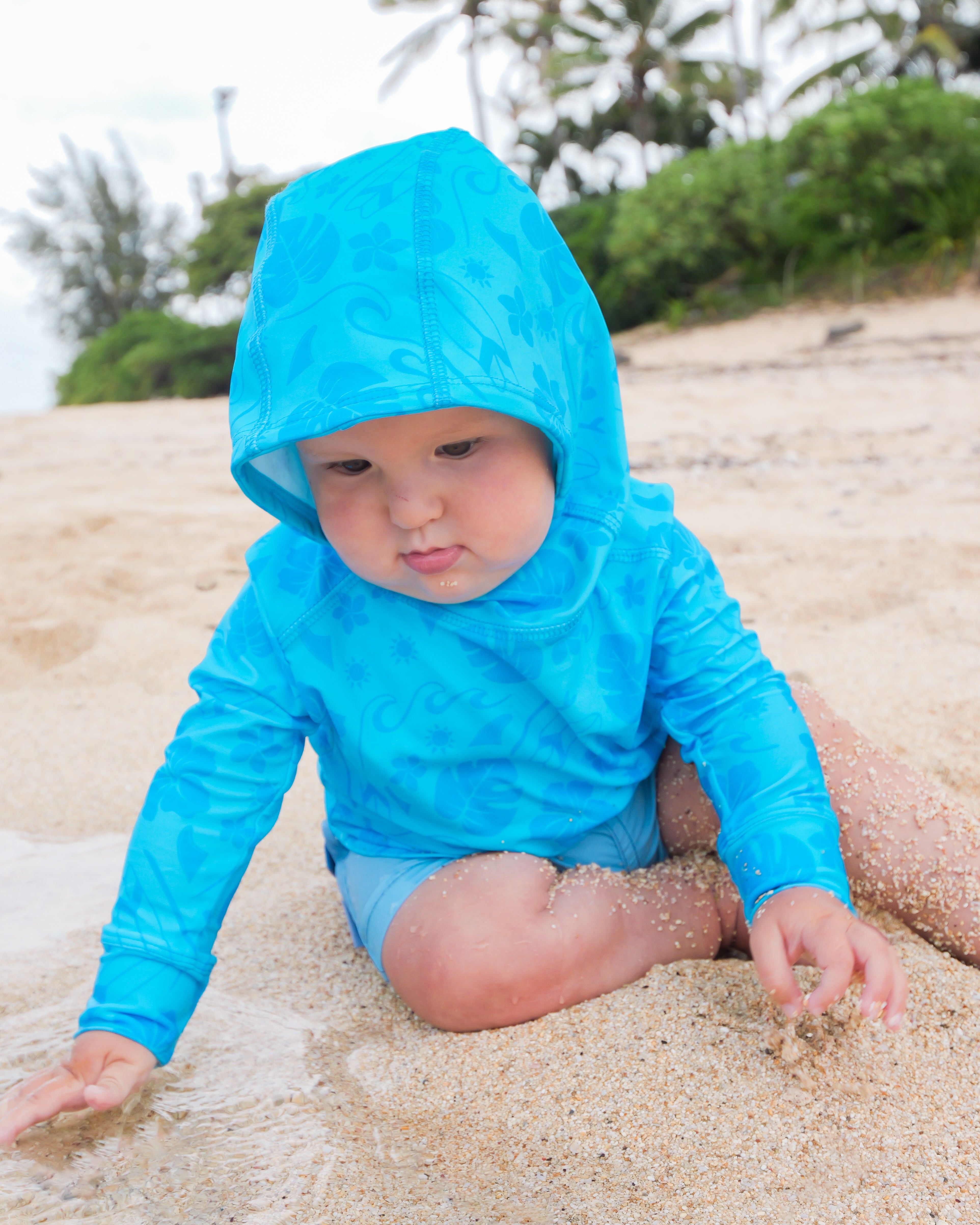 KOLOHE KEIKI RASH GUARD | BABY & KIDS | Summertime Swell (Coco Moon Hawaii Collaboration)