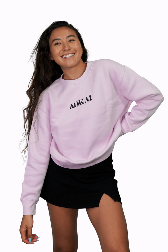 WOMENS AOKAI CREW SWEATSHIRT | PINK