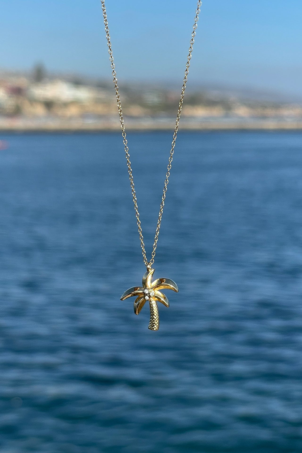 Palm Tree | 14K Gold Necklace – AOKAI