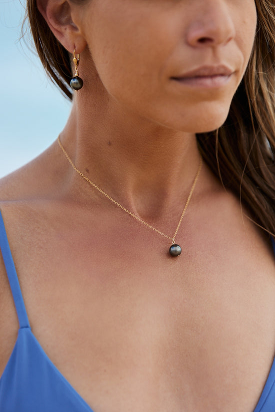 Classic Tahitian Pearl | 14K Gold Necklace